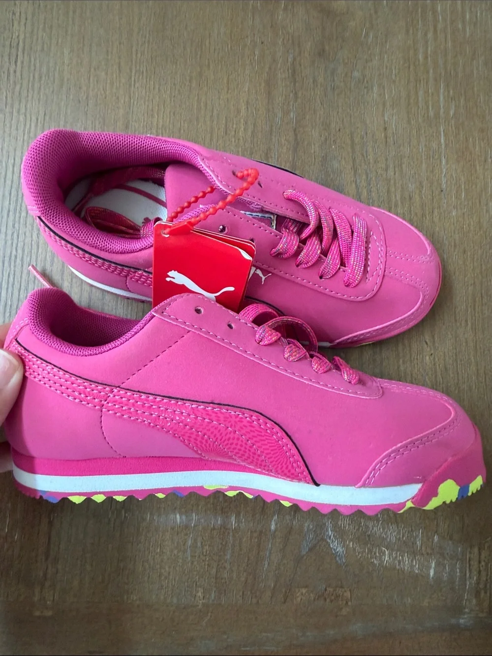 Puma Pink Roma Kids Sneakers